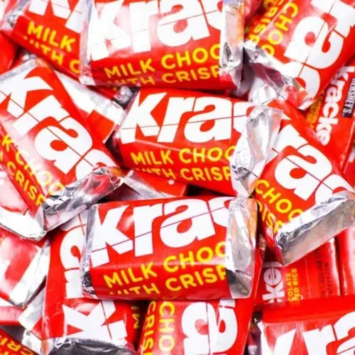 Krackel Miniatures 3lb (aprox 160 piezas) - Chocolate con leche con arroz crujiente