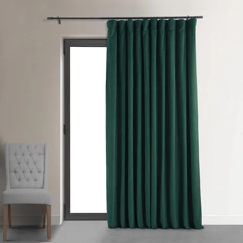 Miniatura 23 de HPD Half Price Drapes Cortinas Opacas Térmicas de Terciopelo Signature para Sala de Estar de 63 Pulgadas de Largo (1 Panel) con Bolsillo para Barra