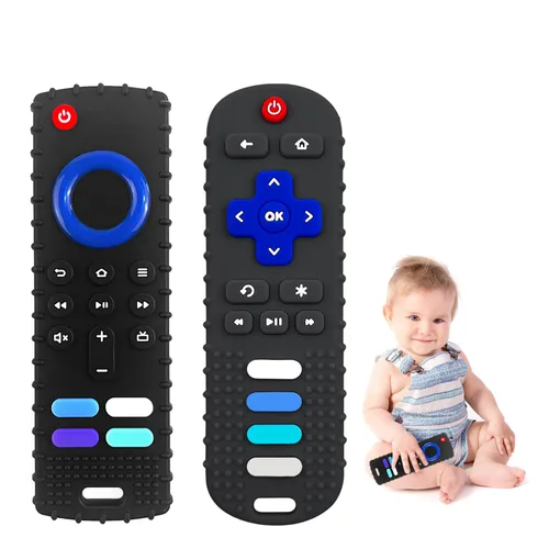 Miniatura 9 de ROBBEAR Juguetes de Dentición para Bebés, Mordedores de Silicona de Grado Alimenticio para Bebés de 3 6 12 18 Meses, Juguetes para Morder