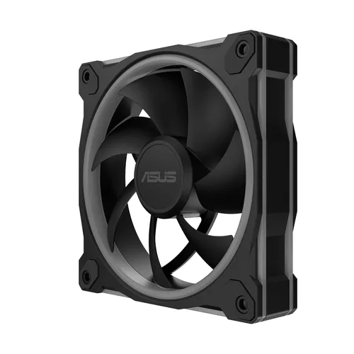 Miniatura 15 de ASUS Prime MR120 ARGB Fan Negro Paquete Triple, Marco Extra Grueso de 28mm, Silencioso, Enfriamiento de Alto Rendimiento con Control PWM, 20 LEDs