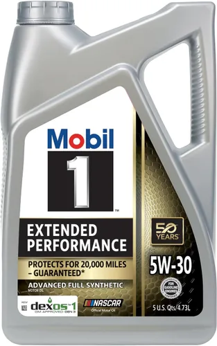 Miniatura 2 de Mobil 1 aceite de motor sintético completo de rendimiento extendido 5W-30, 5 cuartos de galón