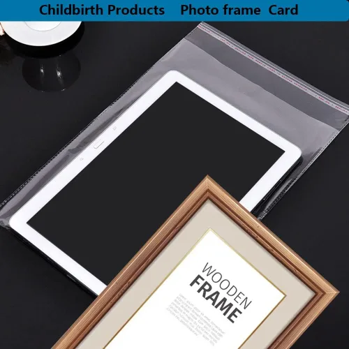 Miniatura 4 de Keoferlo Bolsas de celofán autoadhesivas de 14 x 20 pulgadas, bolsas de plástico transparente de polietileno transparente para envolver ropa