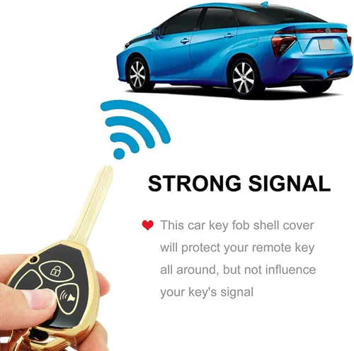 Miniatura 4 de Funda de llavero para Toyota con llavero de 3 botones de TPU suave para llave de automóvil, compatible con Toyota Rav4 2005-2010 Scion TC 2007-2013