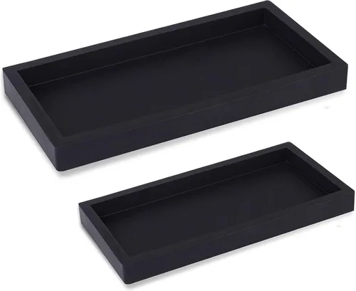 Miniatura 9 de Bandeja de baño, pequeña bandeja de tocador de silicona, jabonera, soporte para esponja, organizador de fregadero de cocina, accesorios de baño