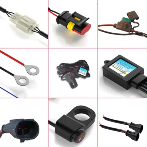 Miniatura 3 de Kit de arnés de cableado de interruptor Somaer para luz LED de motocicleta, con 3 modelos: siempre encendido/estroboscópico/parpadeo izquierdo