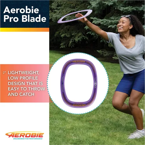 Miniatura 3 de Aerobie Pro Blade Anillo de Lanzamiento, Juguete Ligero para Niños para Disc Golf, Juegos en el Patio Trasero y Más, Juegos al Aire Libre para Pro