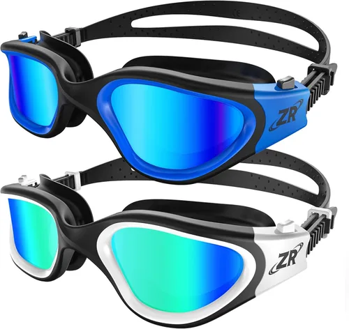 ZIONOR Gafas de natación, 2 paquetes de gafas de natación polarizadas G1 para adultos, hombres y mujeres