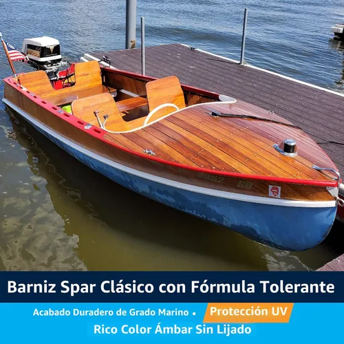 Miniatura 2 de TotalBoat Gleam Marine Spar - Barniz brillante y satinado para madera, barcos y muebles de exterior (brillo, dos pintas)