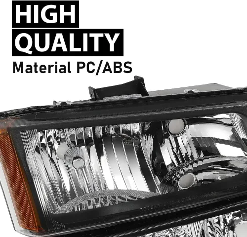 Miniatura 8 de G-PLUS Faros delanteros compatibles con Chevy Avalanche 1500 2500/Ajuste Chevy Silverado 1500 2500 HD 3500 2003-2006, lente transparente, carcasa