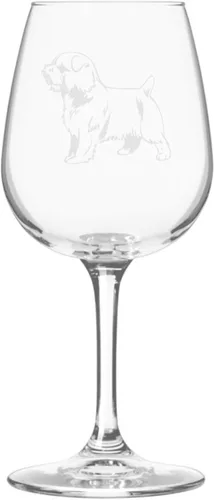 Miniatura 341 de Copa de vino de 12.75 onzas con diseño de perro grabado