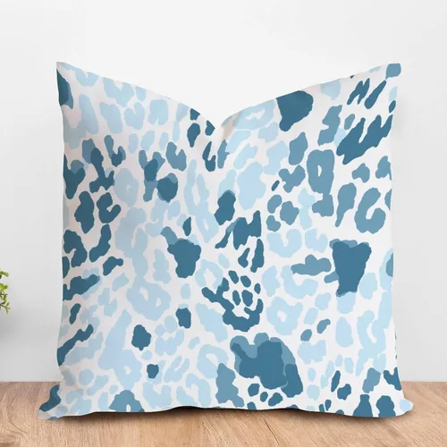 Miniatura 50 de ArogGeld Funda de almohada para sofá, guepardo y leopardo, estampado de leopardo, funda de cojín decorativa de granja para sala de estar