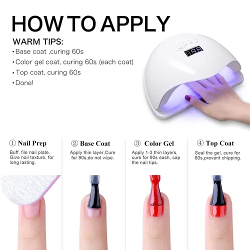 Miniatura 6 de Esmalte de uñas en gel color rosa transparente, 15ml, color rosa translúcido Jelly, esmalte de uñas en gel UV/LED que se absorbe para manicura