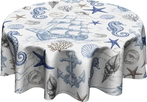 Miniatura 29 de Fall Tablecloth Round 60 Inch Autumn Thanksgiving Table Cloths Circle Pumpkin Buffalo Plaids Table Cloth Rustic Farmhouse Tablecloth for Holiday