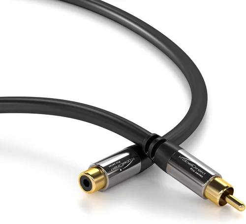 Miniatura 5 de KabelDirekt Cable de extensión RCA – 10 pies – Cable resistente a roturas para una calidad de sonido brillante