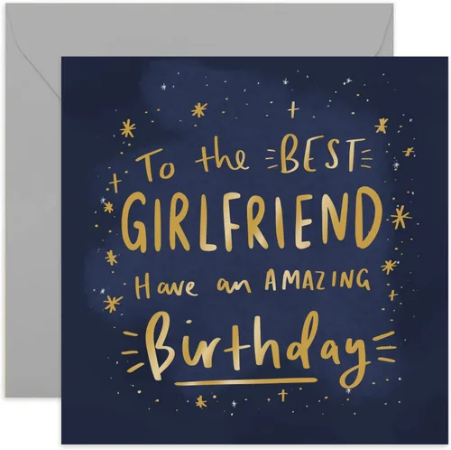 Miniatura 7 de Old English Co. - Tarjeta de felicitación de cumpleaños increíble para el mejor hermano, tarjeta de felicitación masculina de estrellas cósmicas