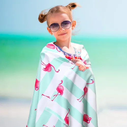 Miniatura 5 de Yahenda Paquete de 2 toallas de playa para niños de secado rápido para playa, piscina, baño, toalla para viajes, ducha, natación, campamento, 28 x