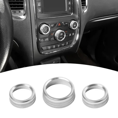Miniatura 8 de para Challenger Cubierta de Mando de AC/Radio para Dodge Charger 2011+/Challenger 2015+/RAM 2012-2017/Durango 2016-2022/Chrysler 300C 2011+ Negro