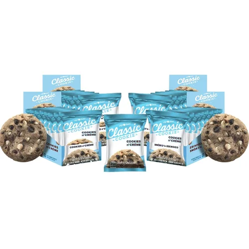 Miniatura 8 de Galletas Classic Cookie suaves horneadas con relleno de crema y galleta, hechas con chips de crema blanca Hershey's® Premier, 2 cajas, 16 galletas