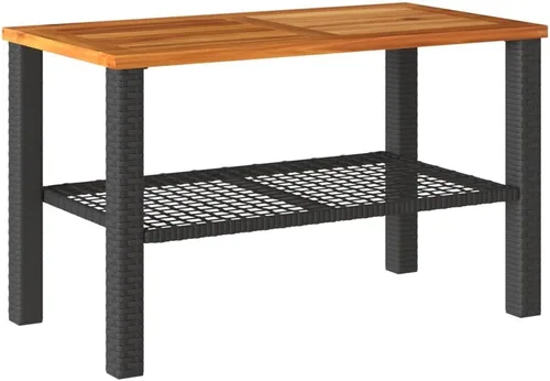 Miniatura 8 de Ensemble Salon de Jardin Noir et Crème 4 Places avec Coussins, Table Banc en Rotin Synthétique Résistant aux UV Pour Terrasse, Balcon, Jardin