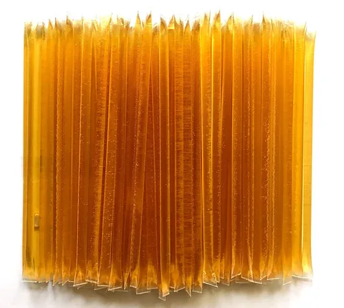 Miniatura 10 de Homestead Honey Paquete de 50 palitos de miel, paquetes de miel dulce pura de flores silvestres para té y aperitivos, pajitas edulcorantes naturales