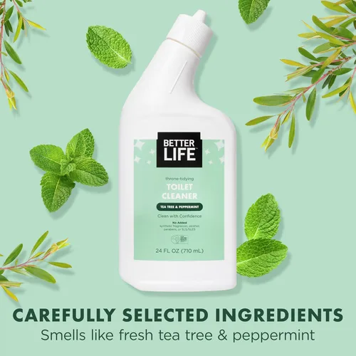 Miniatura 2 de Better Life Limpiador de inodoro, gel de limpieza con aroma a árbol de té y menta, limpiadores líquidos de baño para el hogar, 24 onzas