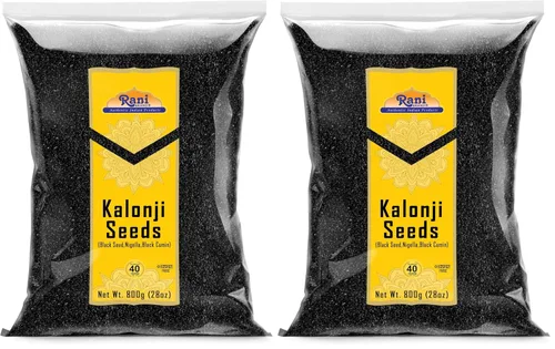 Miniatura 13 de Rani Kalonji (semillas negras, nigella sativa, comino negro) 80 onzas (5 libras) 5.0 lbs a granel ~ Todo natural Apto para gluten Sin OMG