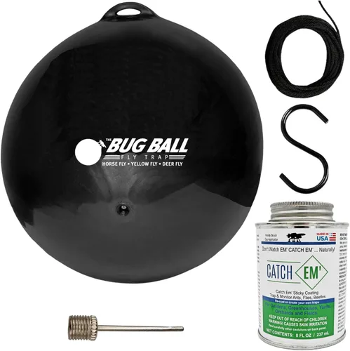 Miniatura 8 de Bug Ball Deer Fly Ball Starter Kit completo - Trampa para moscas y insectos, paquete de 3