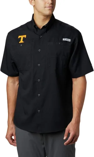 Miniatura 15 de Columbia NCAA Camisa Tamiami de Manga Corta para Hombre Universitaria Tallas Grandes y Altas Fla - Azul