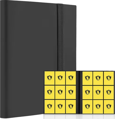 Miniatura 26 de Carpeta de tarjetas coleccionables de 9 bolsillos, libro de tarjetas premium para 360 tarjetas, álbum de tarjetas resistente para tarjetas