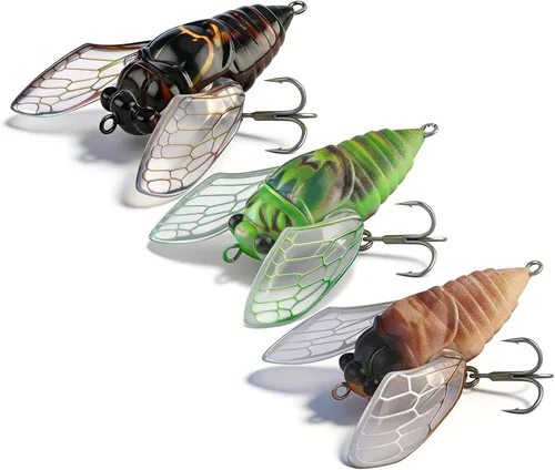 Miniatura 8 de KINGDOM 3 señuelos de pesca Topwater para Bass Whopper Popper señuelo de pesca para lubina, bagre, lucioperca, cebo flotante para lápices con cola 5