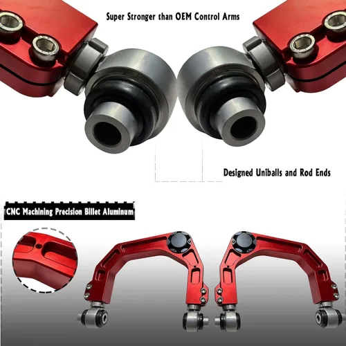 Miniatura 2 de BST BSSP Brazos de control delanteros superiores de aluminio forjado CNC, elevación de suspensión de 2-4", FUCA compatible con Chevy Silverado