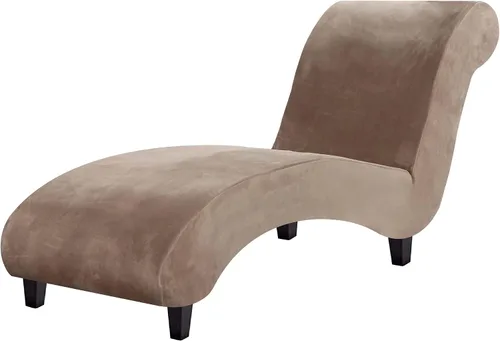 H.VERSAILTEX Funda para Chaise Lounge de Interior de Terciopelo Funda Deslizable para Chaise de Alta Elasticidad Funda para Silla Lounge de Lujo sin