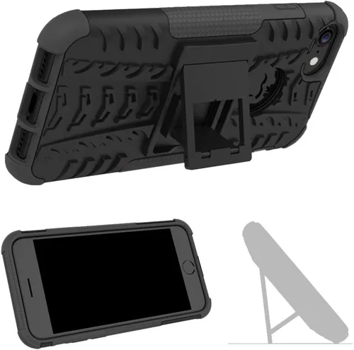 Miniatura 4 de Funda de teléfono para iPhone 7plus 8plus 7/8 Plus 5.5 con protector de pantalla de vidrio templado y soporte, accesorios híbridos duros
