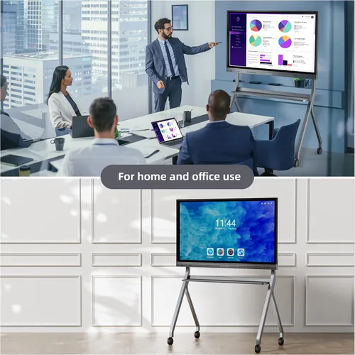 Miniatura 5 de Smart Board Stand for 55"- 86'' Smart Whiteboard, Electronic Whiteboard, Four Lockable Wheels for Smart Board for Classroom