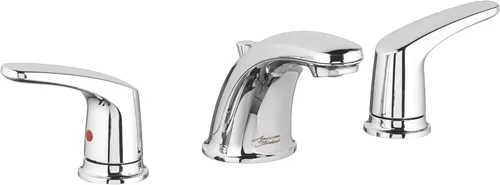 American Standard 7075800.002 Colony Pro - Grifo de baño de arco bajo de 2 manijas con montaje de drenaje emergente, 1.2 GPM, cromo pulido