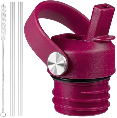 Miniatura 18 de Tapa de popote para Hydroflask, tapas con popote para Hydro Flask de boca estándar de 18, 21, 24 onzas, tapa deportiva de repuesto para tapa Alpine