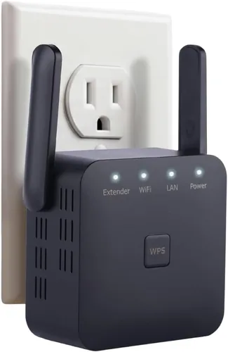 Amplificador de señal WiFi más rápido 2026 cubre 10000 pies cuadrados y 80 dispositivos 2.4 GHz repetidor WiFi de alta velocidad con puerto Ethernet