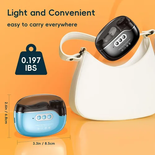 Miniatura 8 de Cortaúñas eléctrico 3 en 1 con luz y 3 velocidades, recortadora de uñas, pulidora y almacenamiento de clips, lima de uñas automática recargable por