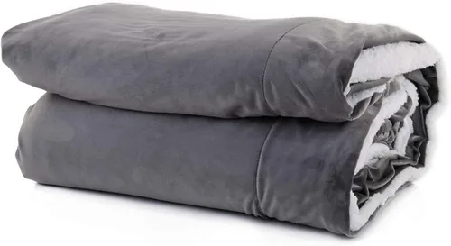 Miniatura 12 de Mintra Home Sherpa - Manta de franela suave (azul oscuro, 86 x 94 pulgadas (talla XL))