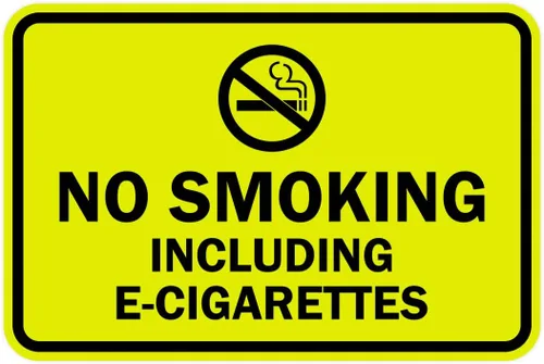 Miniatura 11 de Signs ByLITA Clásico enmarcado no fumar incluyendo cigarrillos electrónicos (oro negro) - mediano Negro Oro