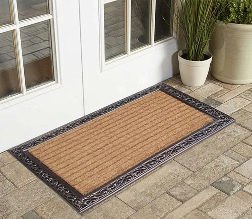 Miniatura 115 de A1HC Tapete para Puerta de Fibra de Coco Natural y Caucho, 30"x48" – Grueso, Duradero, Resistente, Anti-Desprendimiento, Resistente a