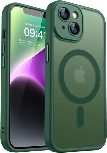 Miniatura 121 de CANSHN Funda magnética compatible con iPhone 17 Pro, mejorada [protección completa de la cámara] [compatible con Magsafe] [mate translúcido] funda