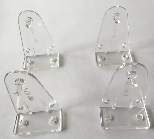 Miniatura 2 de Cutelec 4 clips de sujeción para riel inferior de color transparente para persianas de alto perfil
