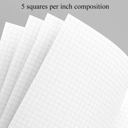 Miniatura 3 de SHININGSOUL - Cuaderno de espiral de papel cuadriculado de 8.5 x 11 pulgadas, cuaderno de papel cuadriculado A4 grueso de 110 GSM, cuaderno de tapa