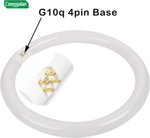 Miniatura 4 de FC12T9/CW - Bombillas circulares blancas frías de 32 W, 12 pulgadas redondas T9 32 vatios FC12T9/841 4100K Bombilla fluorescente circular, bombilla