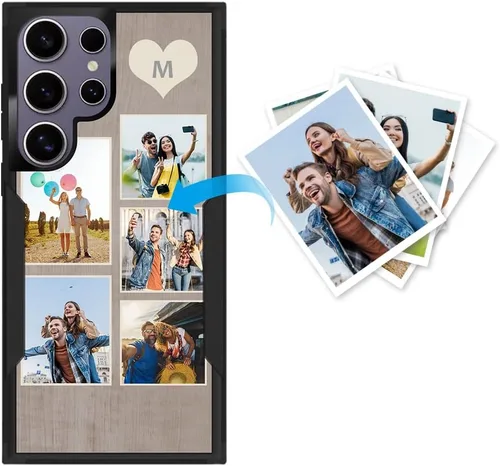Miniatura 88 de Funda protectora personalizada para Samsung Galaxy S22 Ultra 5G (versión 2022), funda protectora de doble capa resistente con múltiples fotos, a