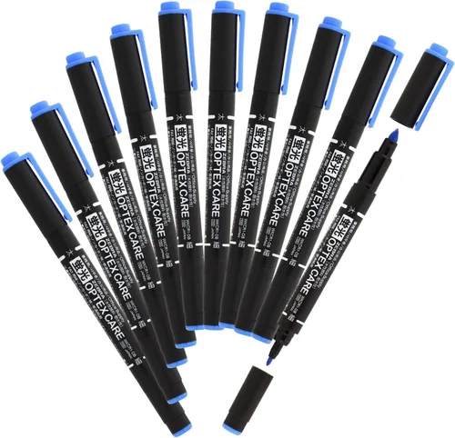 Miniatura 19 de ZEBRA B-WKCR1-BL Resaltador, Optex Care, azul, 10 bolígrafos