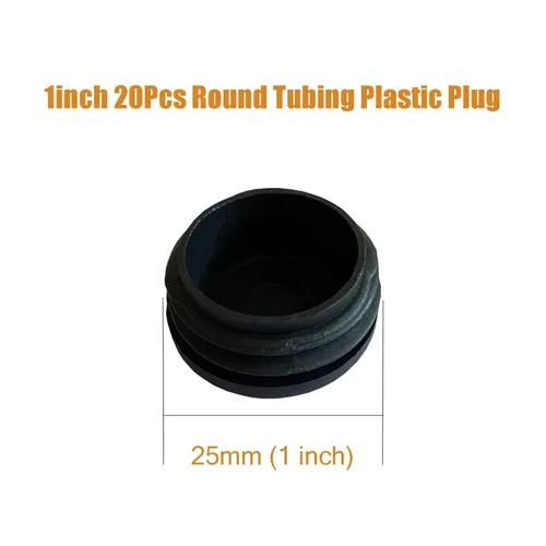 Miniatura 2 de POCADOM - Tapón redondo de tubo, 1-1/2 pulgadas, 16 unidades, tapa de extremo de tubo, tapones de plástico, tapón de acabado deslizante para silla