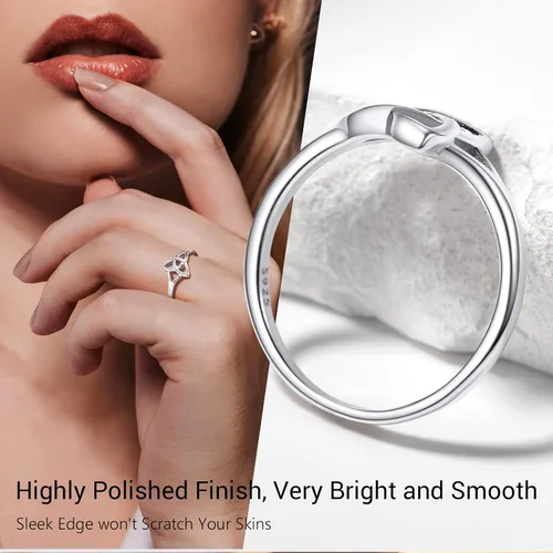 Miniatura 6 de PROSILVER Anillo Claddagh de plata de ley 925anillo de nudo celta para mujer, anillo de boda irlandés, chapado en oro rosa, ajuste cómodo