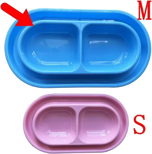 Miniatura 2 de Plato a prueba de hormigas para gatos, comedero para mascotas de 32 onzas, cuenco de agua para perros pequeños y medianos (rosa, M)